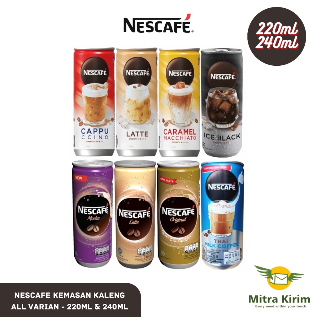 

Nescafe Kopi Kaleng 220 ML All Varian Per Karton Kargo