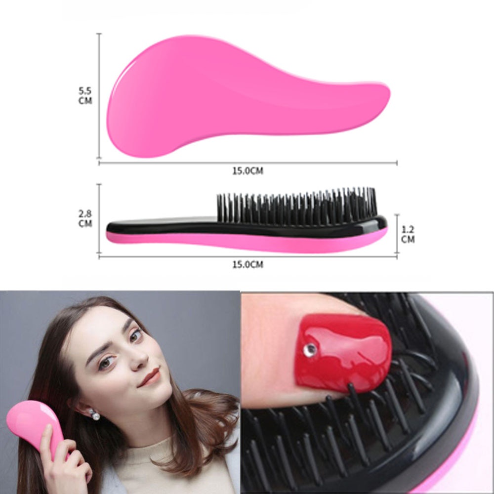 Yamata Sisir Rambut Hair Protection Brush Sisir 2 warna Sisir Fashion Wanita Perawatan Anti Kusut Kualitas Premium