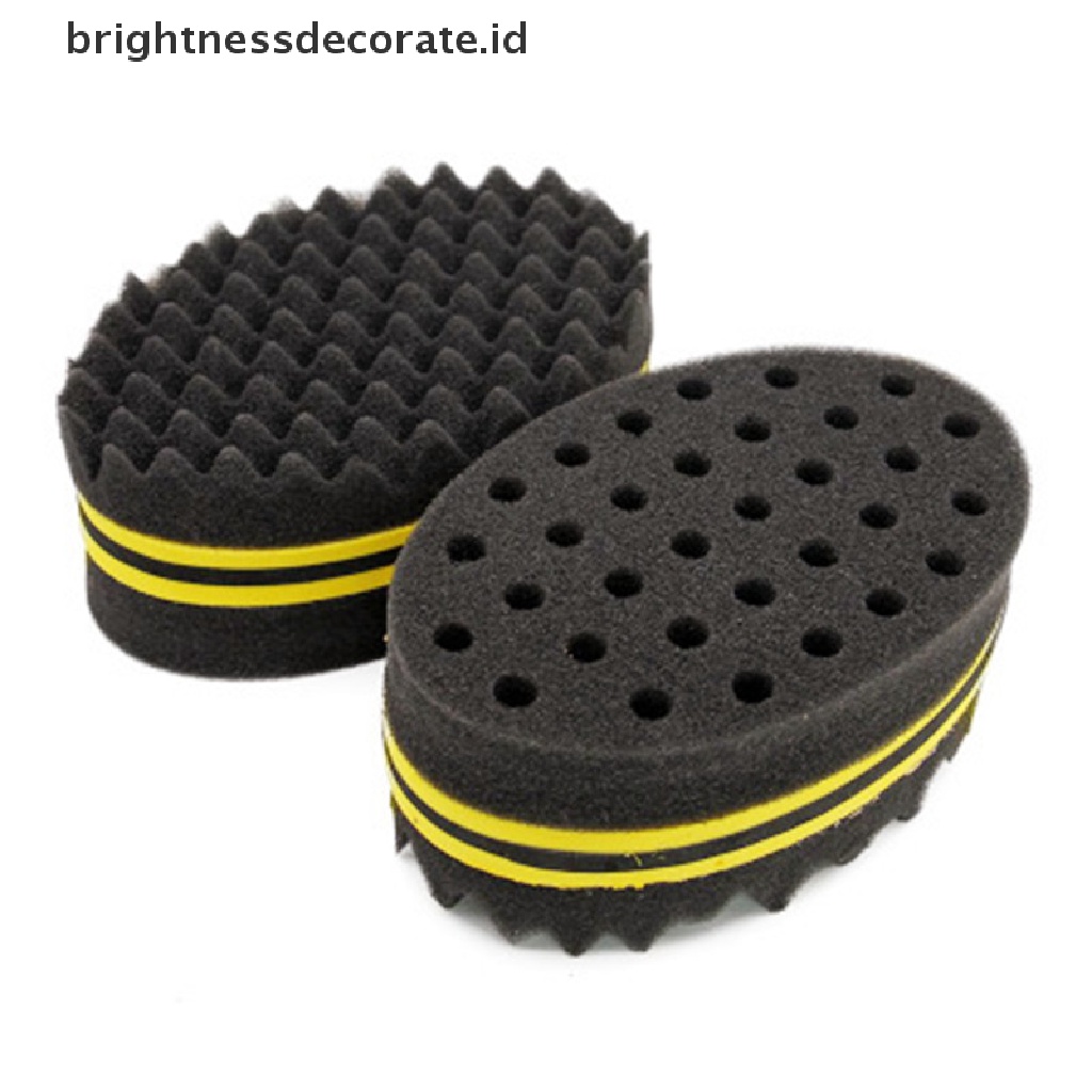[Birth] Black Man Hair Braider Twist Sponge Cemara Afro Rambut Gimbal Curl Brush Sponge Barber [ID]