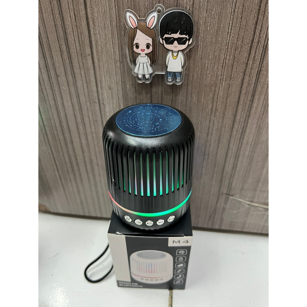 COD ~ Speaker Bluetooth Portabel Fleco M4 / Speaker Mini Portabel Bluetooth Support USB/Memori/Aux/FM / Speaker Bluetooth Subwoofer
