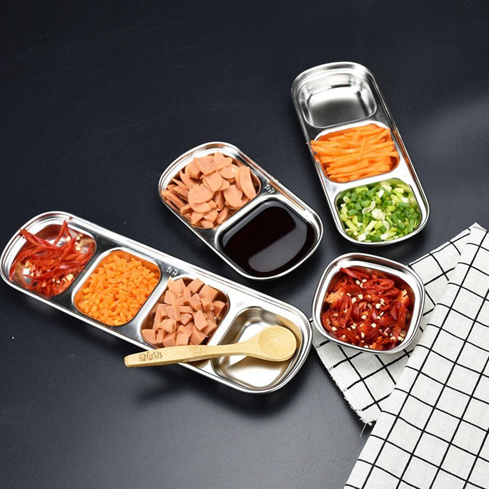 [Elegan] Sauce Dish Spice Home Kitchen Vinegar Soy Condiment Tray/Tempat Bumbu Kecap