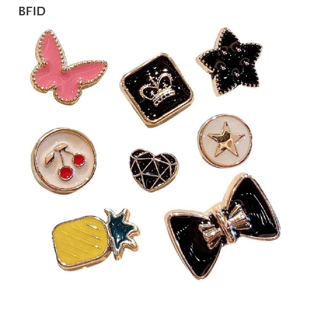 [BFID] 10pc Baju Bros Gesper Mutiara Kancing Leher Pin Wanita Manset Dekorasi [ID]