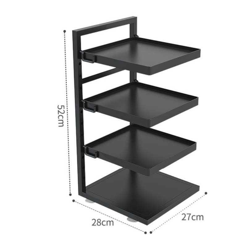 Rak Panci Susun Wastafel Dapur Di Bawah  Rak Pot Kabinet Atas Rak Panci 4 Tingkat Anti Karat