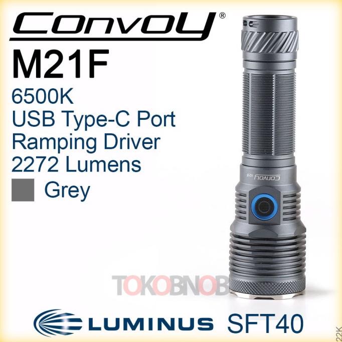 Convoy M21F Luminus SFT40 Ramping Driver Flashlight - Senter LED