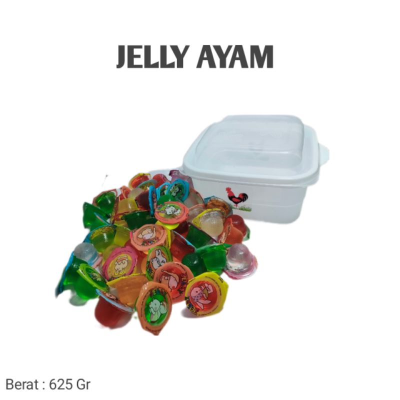 Jelly Toples Karakter Ayam Kotak 625 Gr ( Lihat Deskripsi )