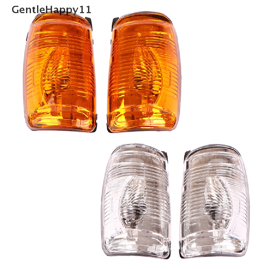 Gentlehappy 1pasang Lampu Pintu Samping Wing Mirror Lensa Lampu Indikator Jernih Untuk Ford Transit Mk8 id