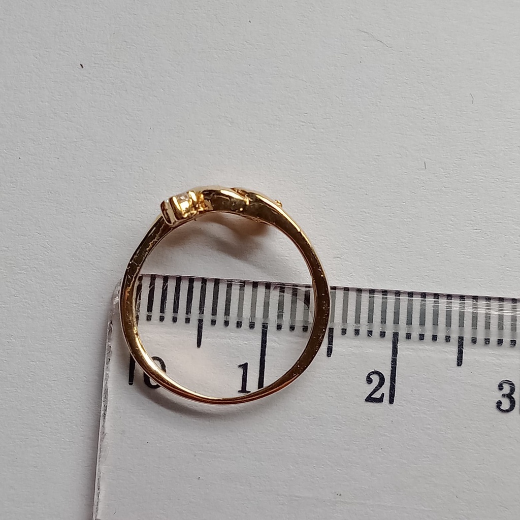 Cincin anak emas 17k - 1.1 gr kadar 750 - 4104