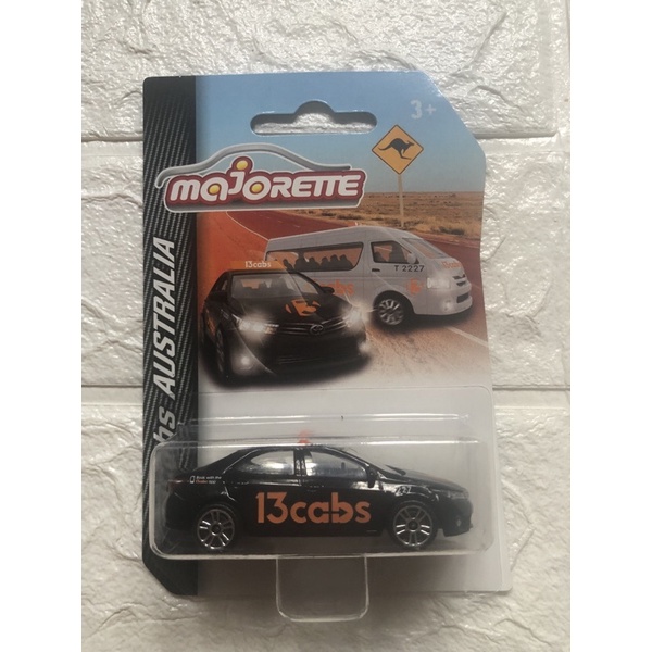 Diecast Majorette 13 Cabs Australia Toyota Corolla Altis Black Hitam