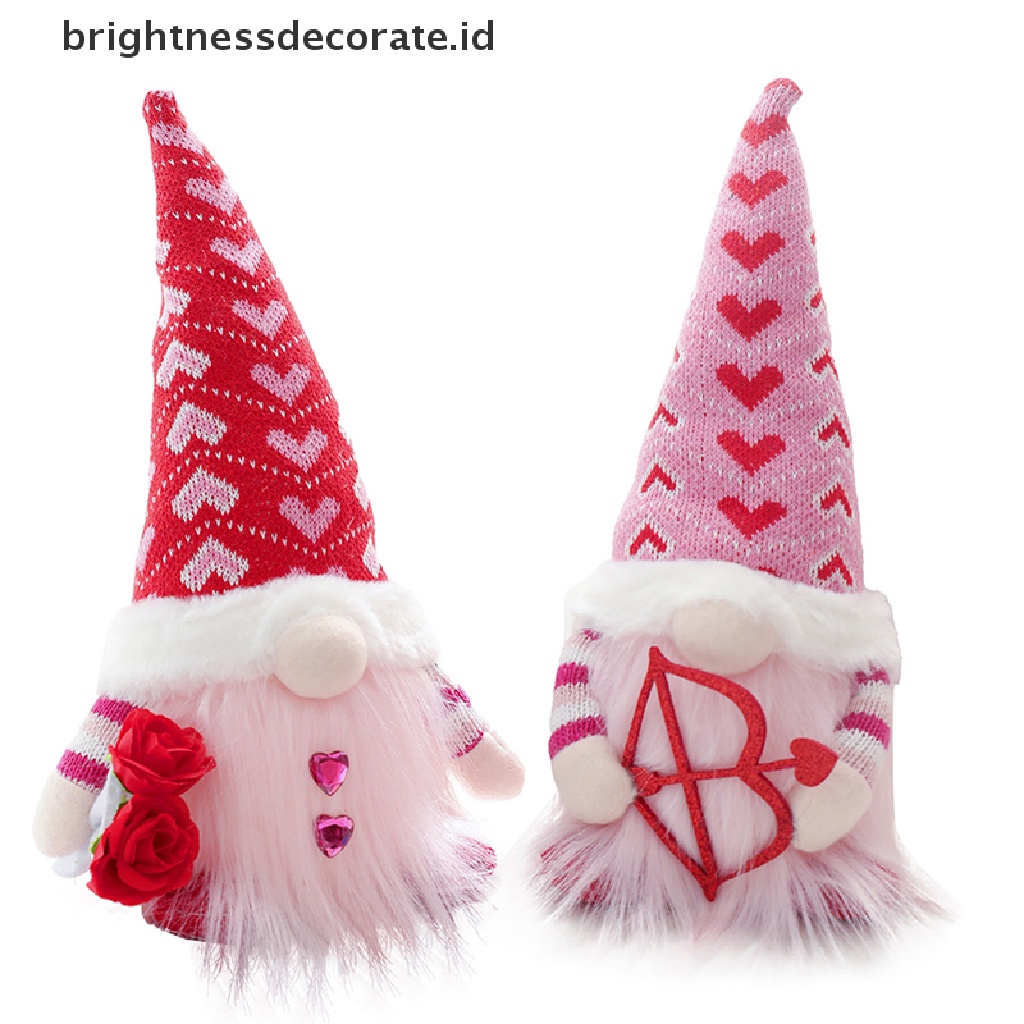 [Birth] 2023 Valene's Day Faceless Doll Ornament Nordic Gnome Orang Tua Boneka Mainan Hadiah [ID]