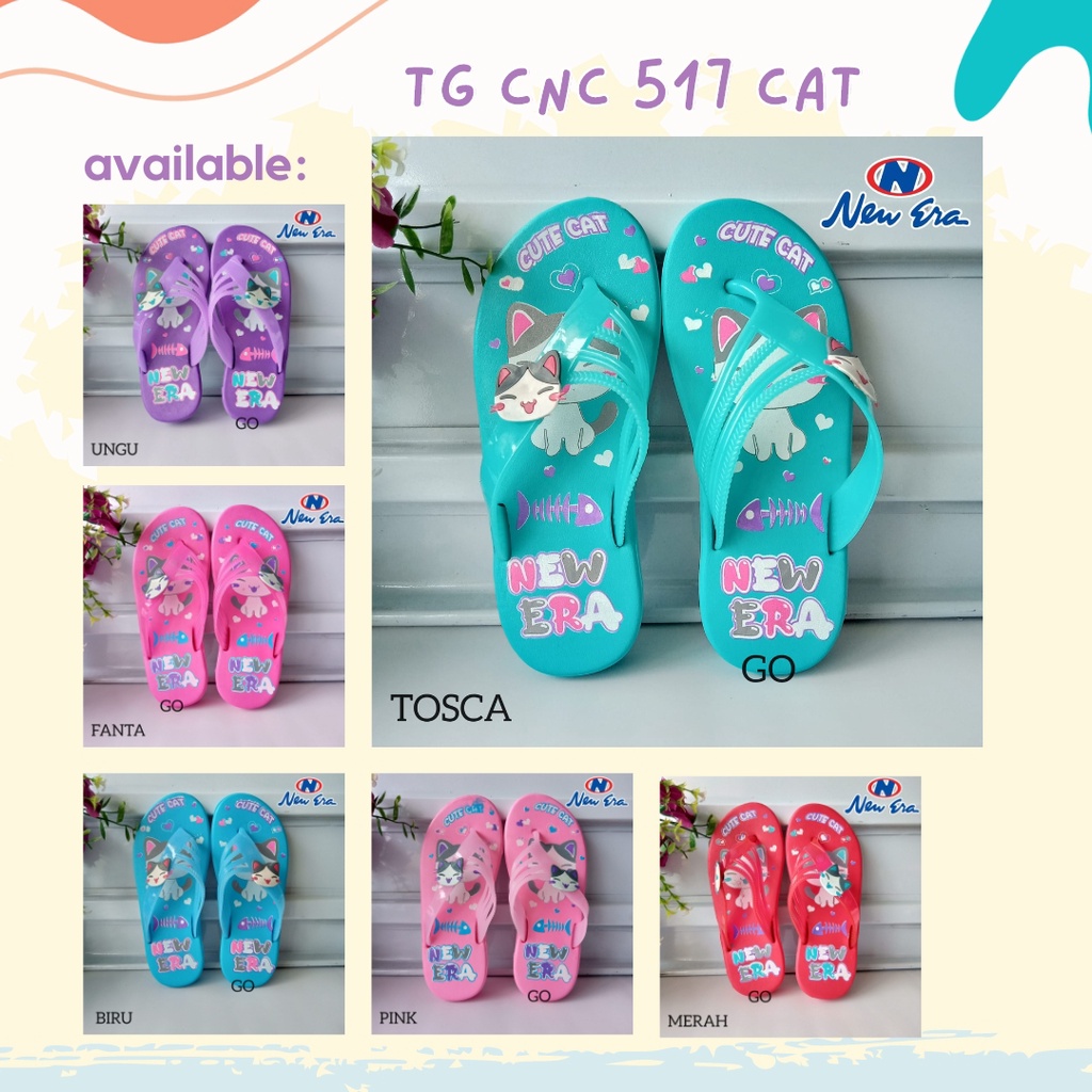 BB NEW ERA TG CNC 517 CAT 31-35 sandal anak murah keren imut lucu sandal liburan