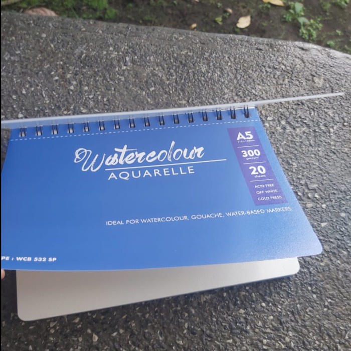 

Terlaris ✨ -BARU !! V-TEC Watercolour Aquarelle Book Ring / Buku Gambar Sketsa - A4- 2.1.23