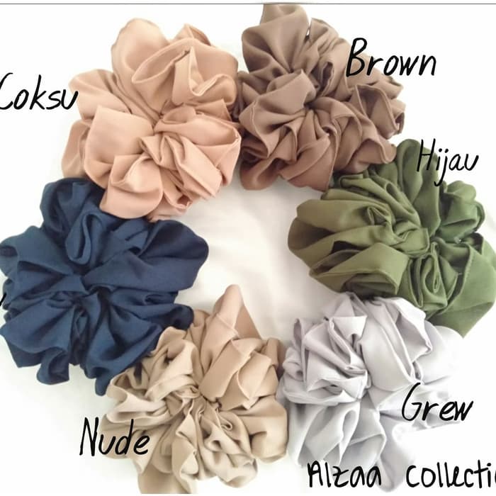 SCRUNCHIE / IKAT RAMBUT SCRUNCI / IKAT RAMBUT / CEPOL /SRUNCHIE CEPOL RAMBUT JUMBO