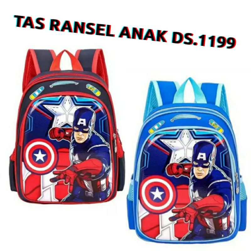 dem_sare / DS1199 Tas Ransel Anak Sekolah Laki - Laki TK SD Paud Karakter Tas anak sekolah laki laki karakter kartun