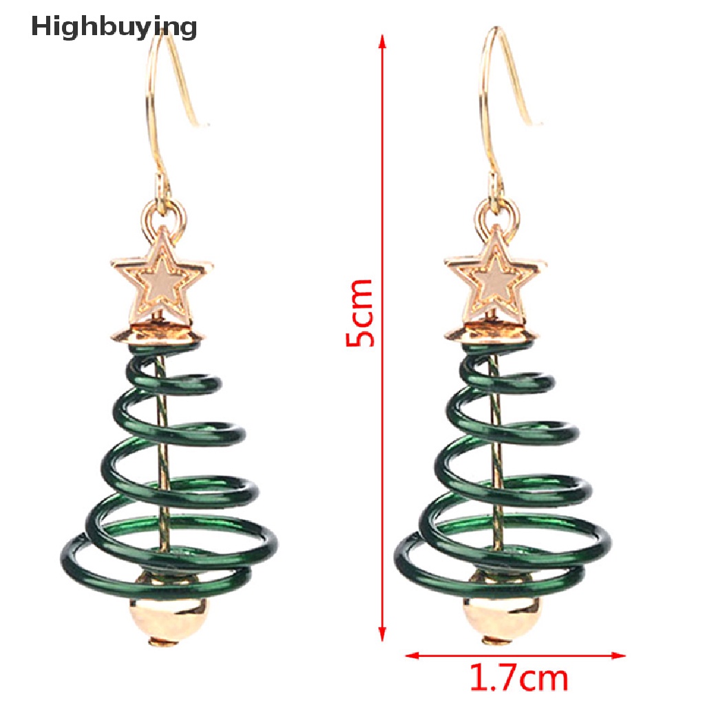 Hbid Statement Anting Pohon Natal Untuk Wanita Santa Claus Snowman Drop Earrings Glory