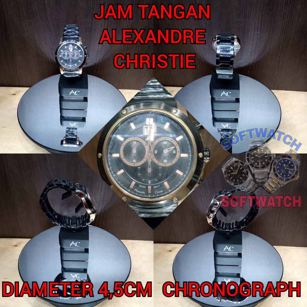 JAM TANGAN ARLOJI ALEXANDRE CHRISTIE ASLI 100% ORIGINAL PRIA