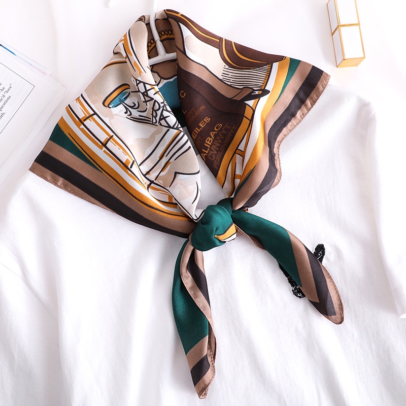 Freya Scarf Leher Scarf Tas Import Silk High Quality Halus