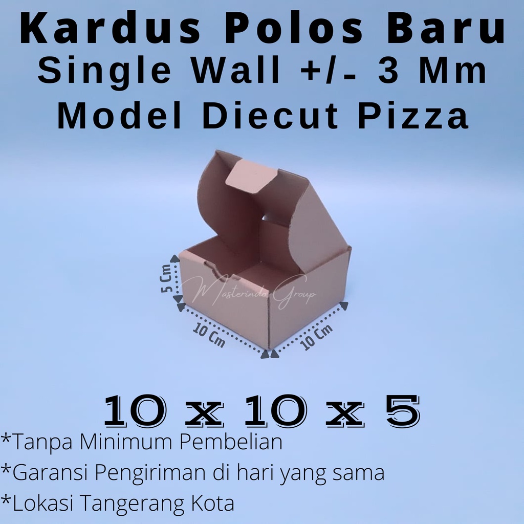 

kardus 10x10x5 Cm Dc Pizza