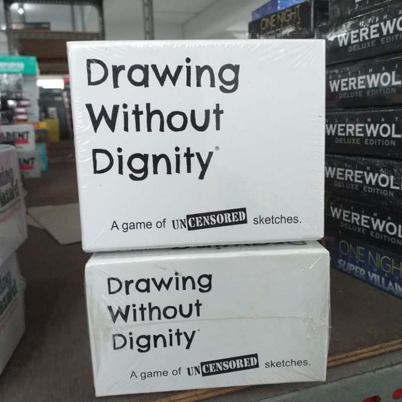 drawing without dignity - board game - card game