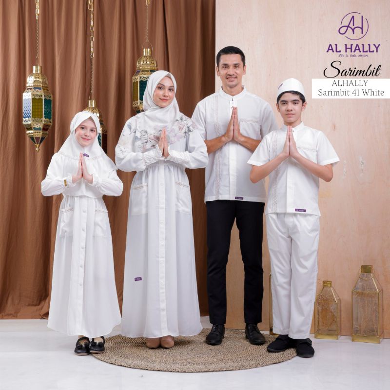 [COD] PROMO SARIMBIT KELUARGA AL-HALLY  PUTIH HAJI/UMROH || ORIGINAL || Sarimbit 41 Al-hally Broken 