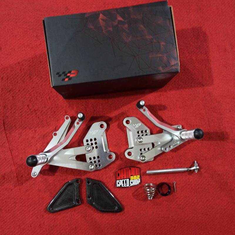 Footstep Step Underbone Racing ProjectONE ZX-25R ZX25R ZX 25R Silver