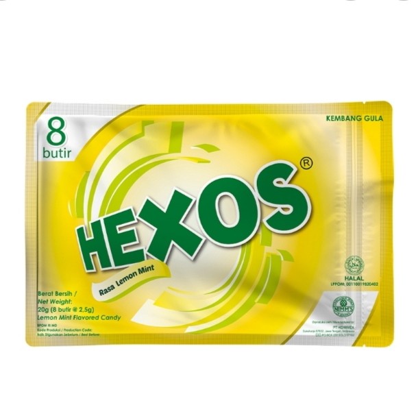 

HEXOS permen Lemon Mint 20 gr