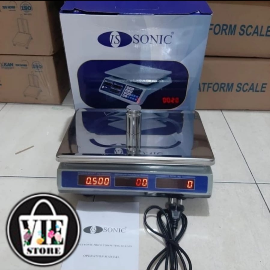 TIMBANGAN SONIC CAP 30KG/TIMBANGAN BUAH DIGITAL/TIMBANGAN LAUNDRY/TIMBANGAN SEMBAKO 30 KG