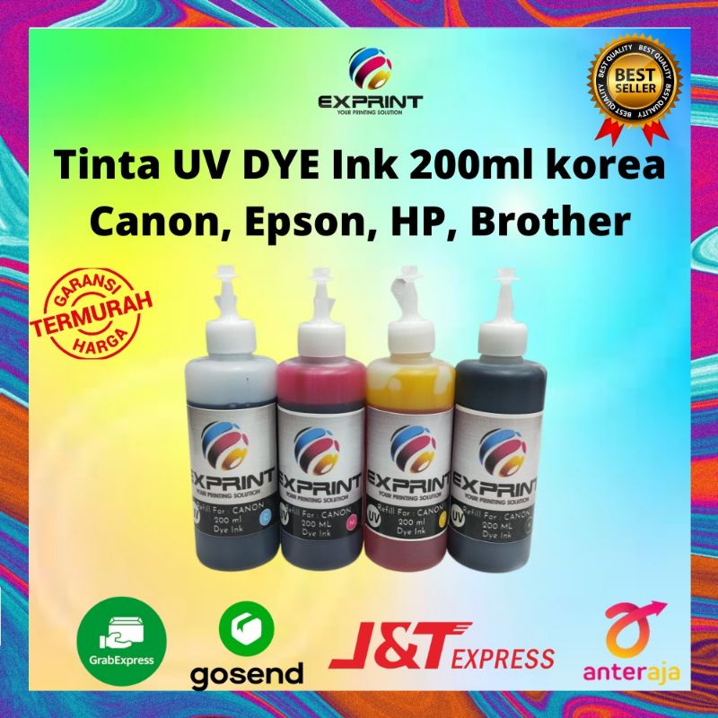 Tinta Refill Printer UV Dye Ink 200ml For Canon /Epson /Brother