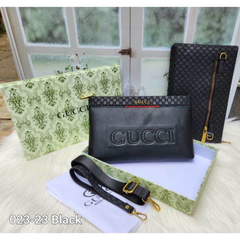 Clutch Bag Murah Free Box Aksesoris Gold