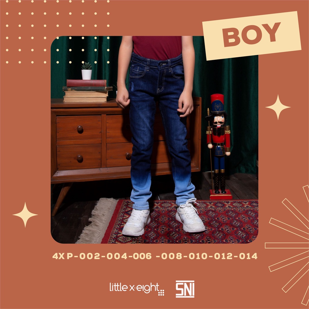 Little X eight Boy Azada Jeans Celana Panjang Kombinasi