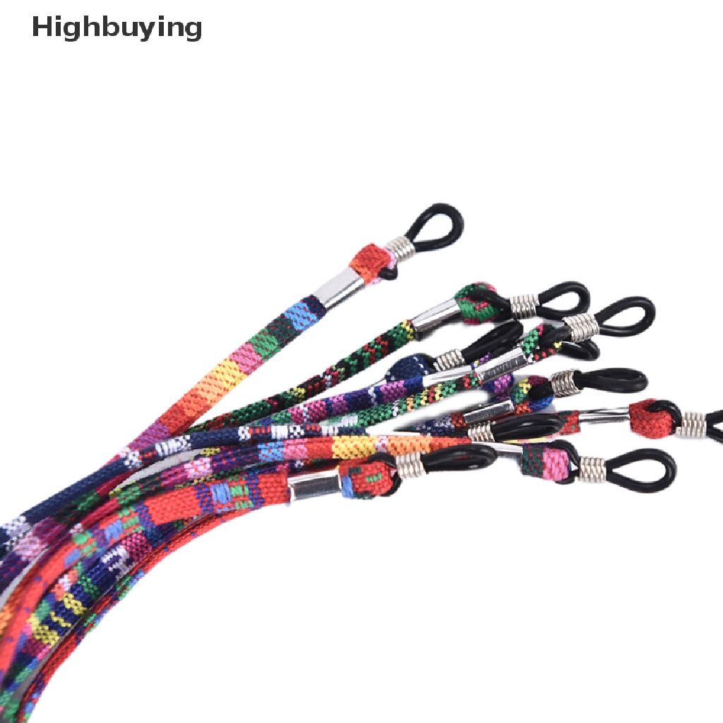 Hbid 5Pcs Mix Colorful Ethnic Cotton Sunglasses Tali Penahan Penahan Penahan Kacamata Glory