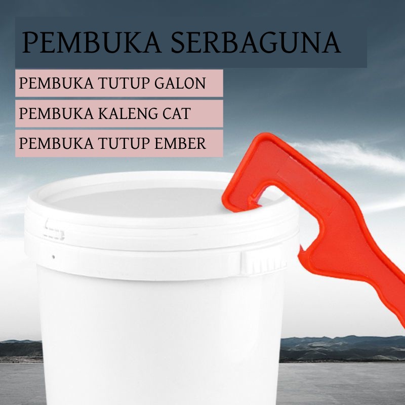 ALAT PEMBUKA KALENG CAT BAHAN PLASTIK / PEMBUKA KALENG CAT / PEMBUKA TUTUP GALON / PEMBUKA SERBAGUNA