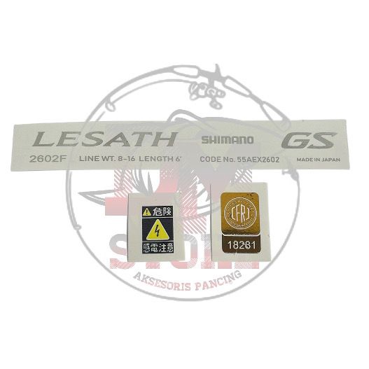 Sticker decal shimano lesath ltd - decal joran