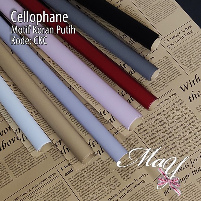 

20lbr Cellophane Motif Koran Coklat 2sisi Flwer Wrap Paper Buket (CKC)