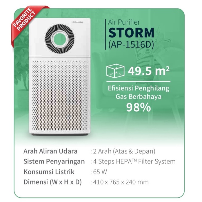 Coway Air Purifier Storm AP1516D Pemurni Udara
