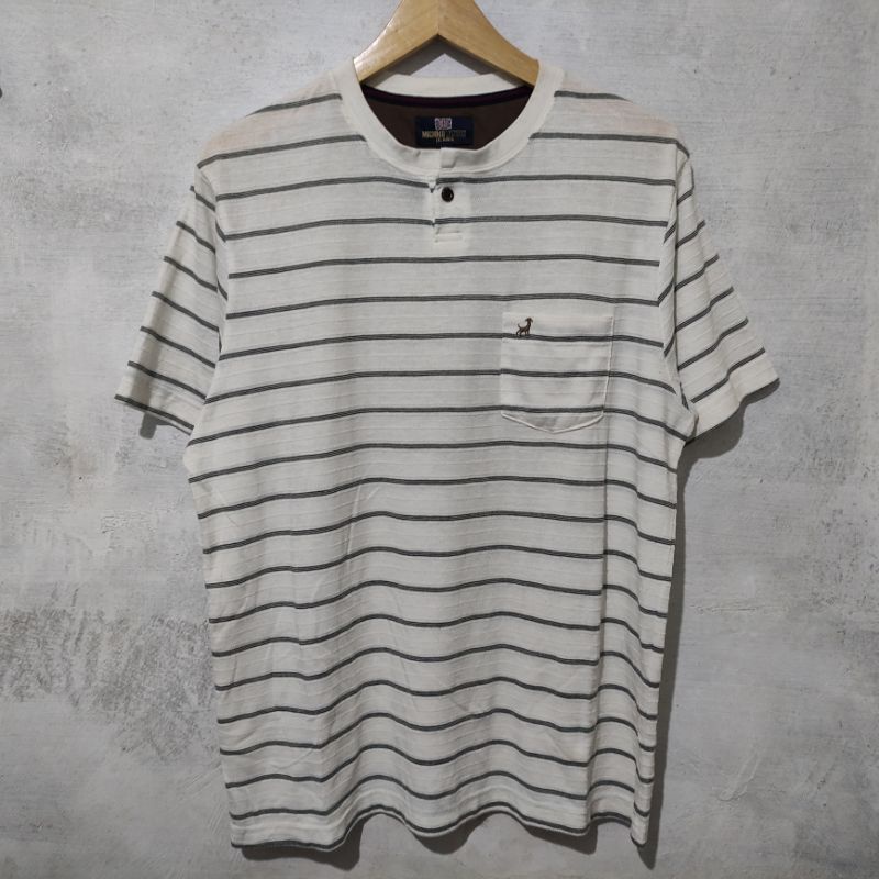 Michiko London jeans single button pocket t-shirt size LL