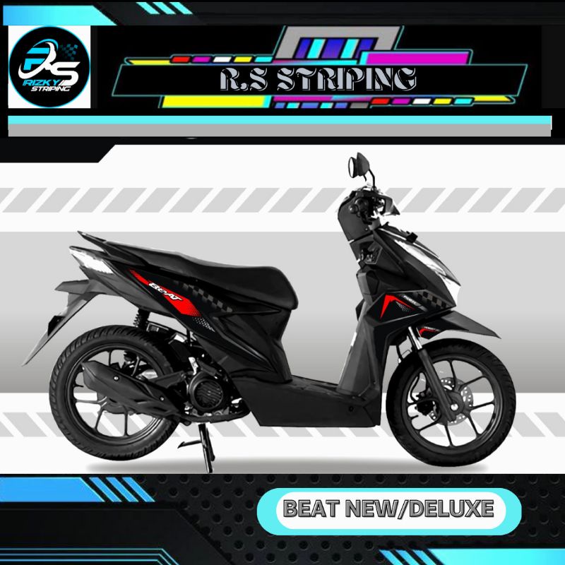 STIKER STRIPING VARIASI HONDA BEAT NEW DELUXE 2020# VARIASI HONDA BEAT DELUXE #