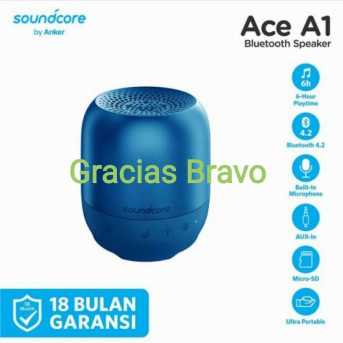 SPEAKER BLUETOOTH ANKER SOUNDCORE ACE A1 A3151, MIC ORI GARANSI RESMI