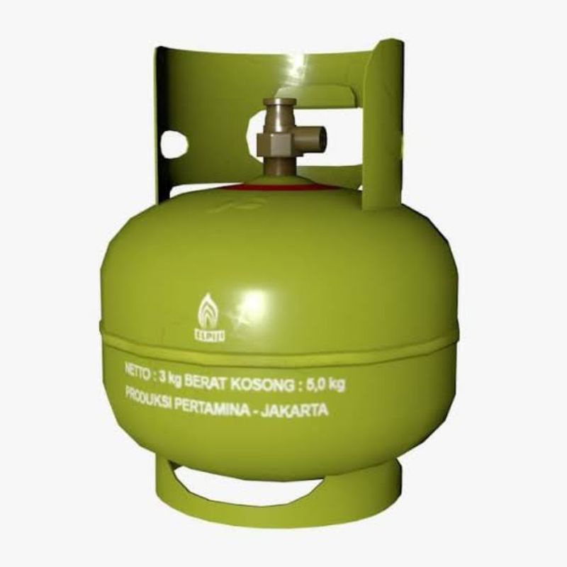 Tabung gas melon/Tabung gas 3kg/Tabung gas LPJI hijau (kosong)