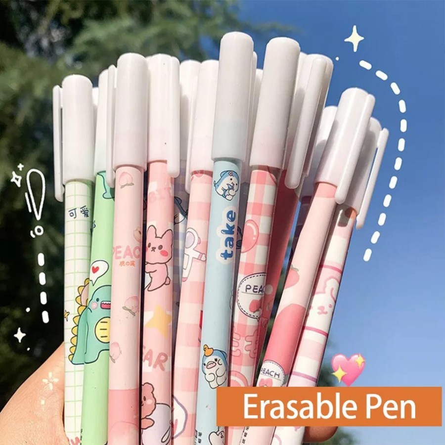 Pulpen Viral Gel Tinta Bisa Dihapus Bolpen Pulpen hapus Gel Erasable Lucu