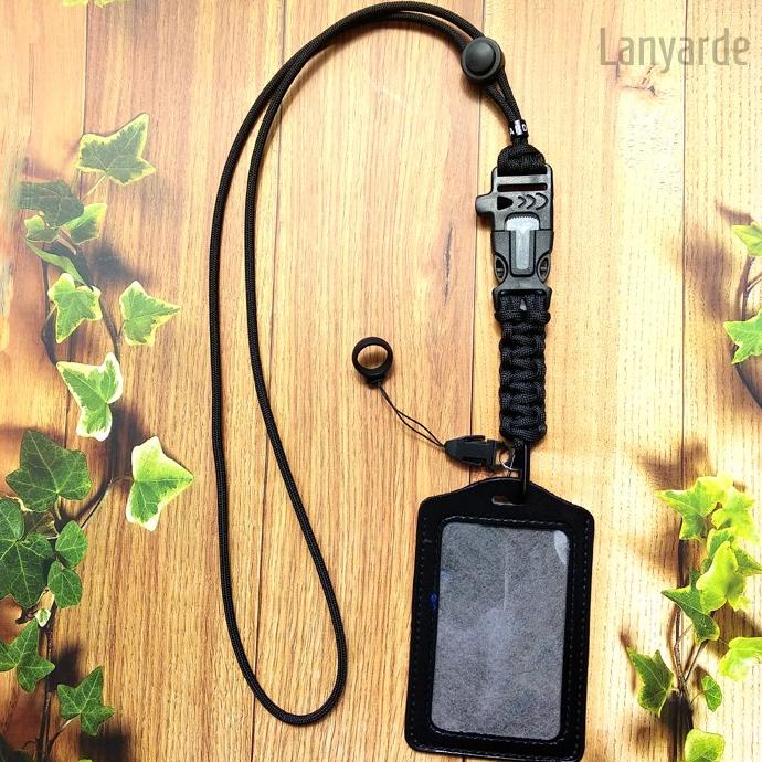 DISKON (4263) Lanyard Outdoor Tag ID Card Holder Tali Leher Tempat Kartu Tali