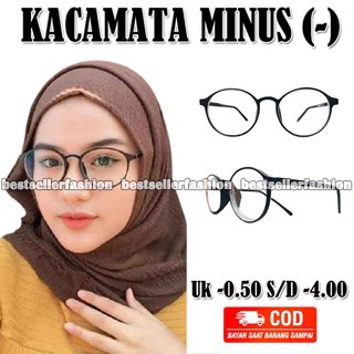 Kacamata Baca Minus (-) Pria Wanita Kacamata Minus Bulat Oval Uk -0.50 s/d -4.00 Reading Glasses