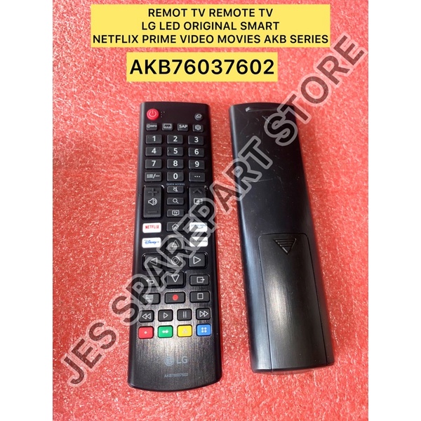 REMOTE TV  LG LED ORIGINAL SMART NETFLIX PRIME VIDEO AKB76037602