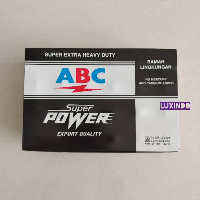 Baterai/Batre/Battery ABC Super Power R20/D (isi 1 pcs)