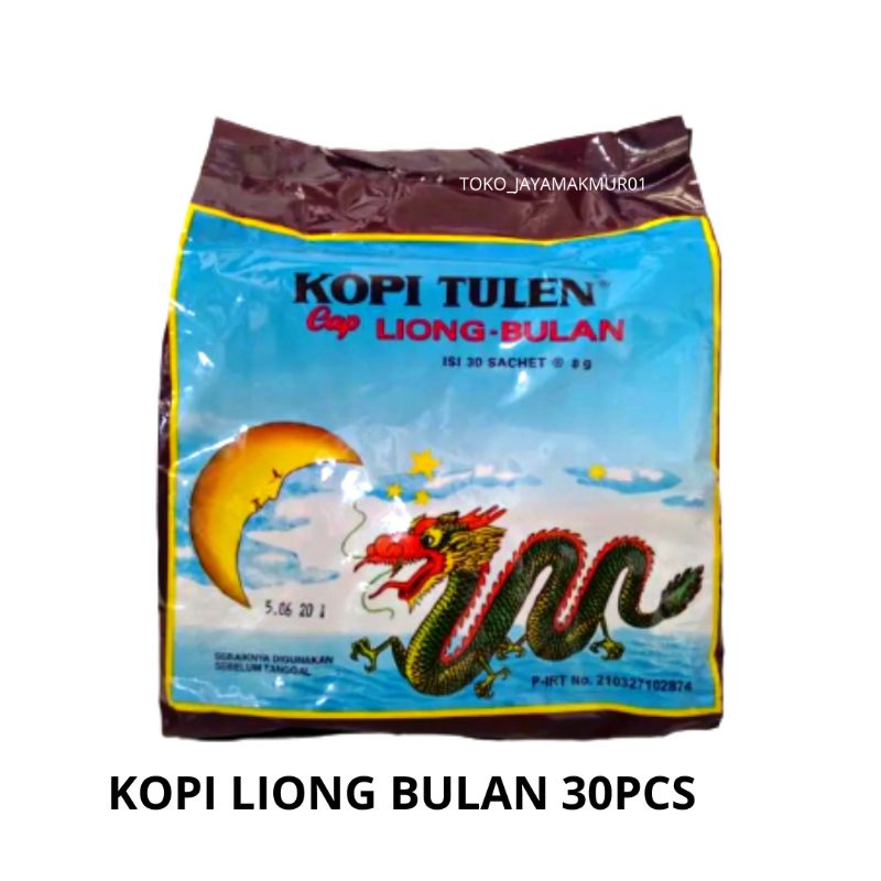 

Kopi Tulen Liong Bulan Kopi Tanpa Gula 1pak 30 bungkus