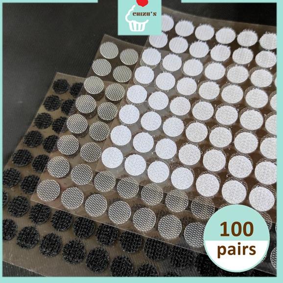 

Murah Banget!! [10mm] 100 Pairs Sticker Velcro Bulat | Busy Book | Double Sided Tape | Perekat | Stiker | Prepet | Prepetan | 1cm 75