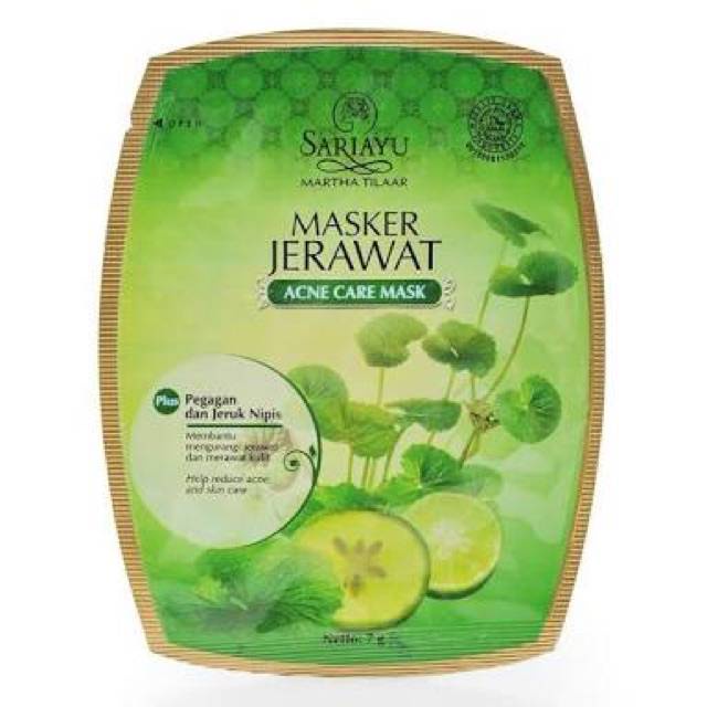 Sariayu Masker Jerawat Sachet 7gr / Sariayu Masker / Sariayu Masker Anti Jerawat / Sariayu Anti Acne