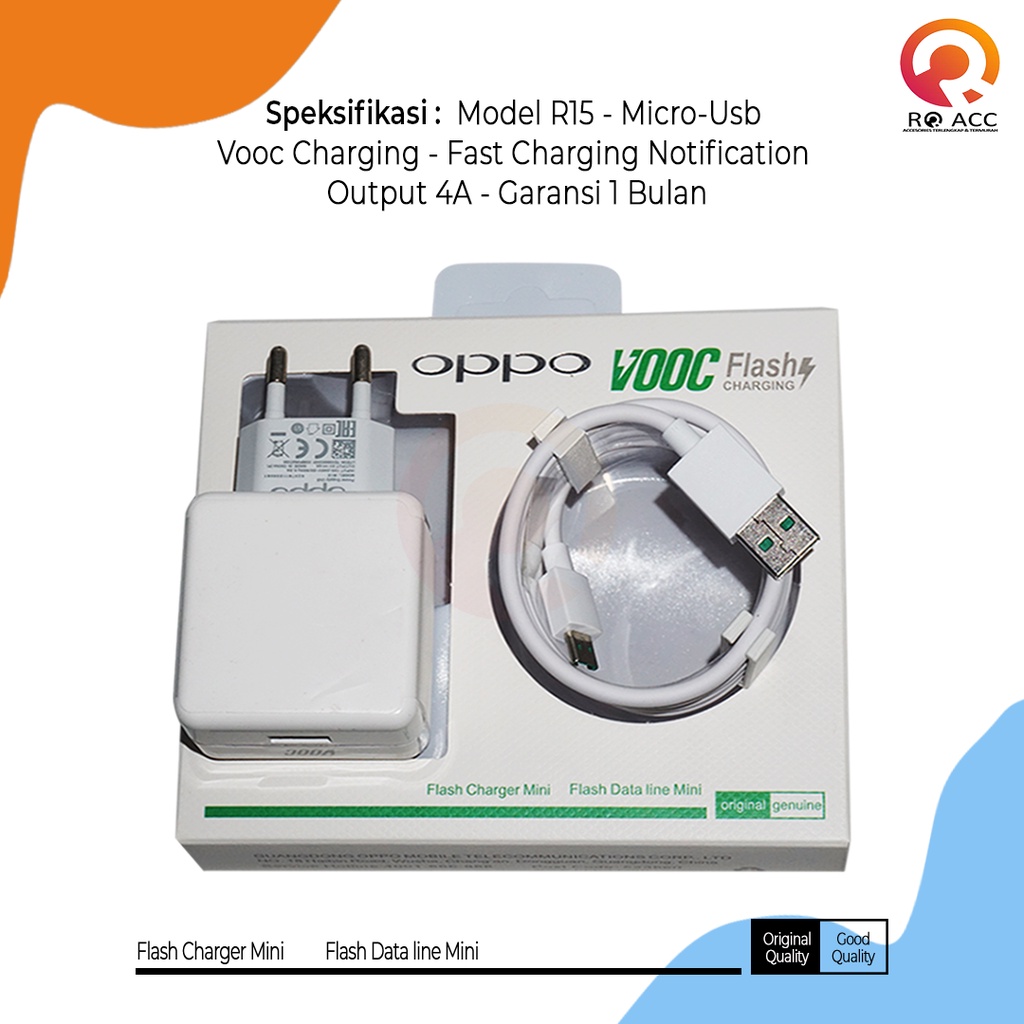 [RO ACC] ORI 99 CHARGER OPPO VOOC R15 FAST CHARGING