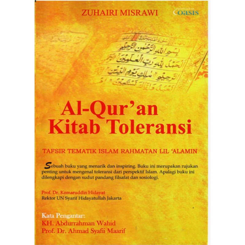 Jual Al Quran Kitab Toleransi Tafsir Tematik Islam Rahmatan Lil Alamin