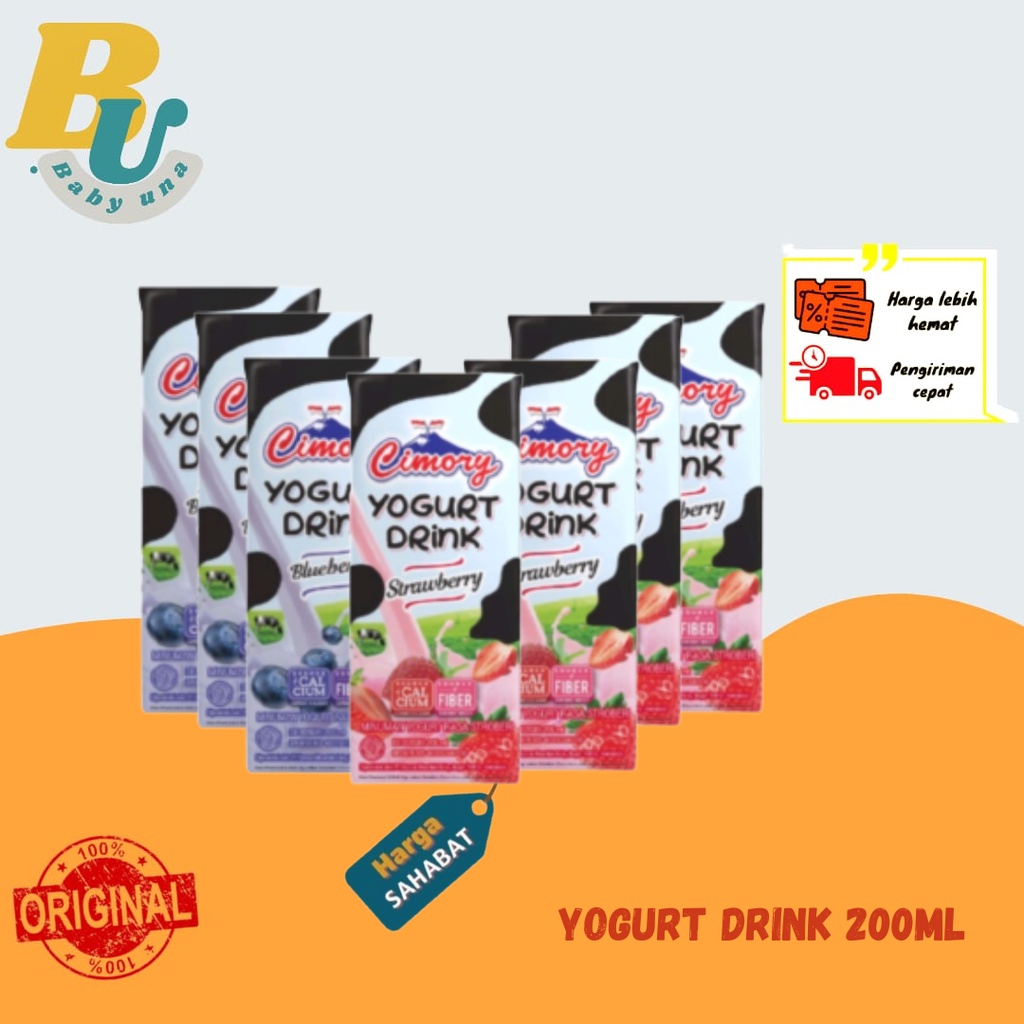 

Susu UHT Cimory Yoghurt Drink 200 ml / Strawberry / Blueberry / Babyuna