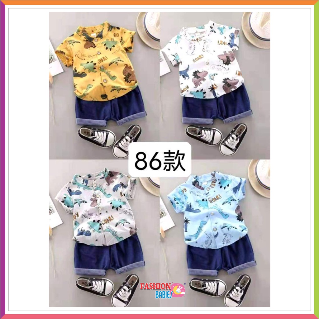 SETELAN KEMEJA ANAK LAKI-LAKI IMPORT / SET KEMEJA ANAK COWOK USIA 0-4TH ❤ Fashionbabies ❤